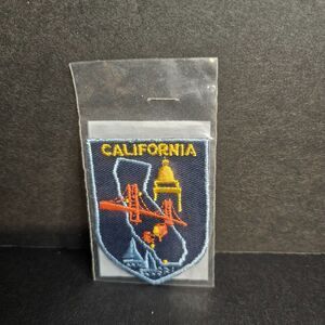 New California Embroidered Patch Landmarks Vtg 1980s Voyager Golden Gate